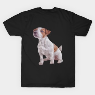 Jack Russell Terrier. Drawing T-Shirt